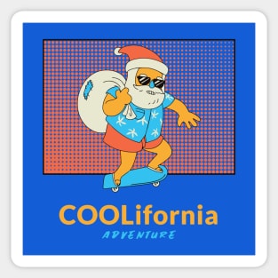 Merry Christmas Coolifornia Adventure Sticker